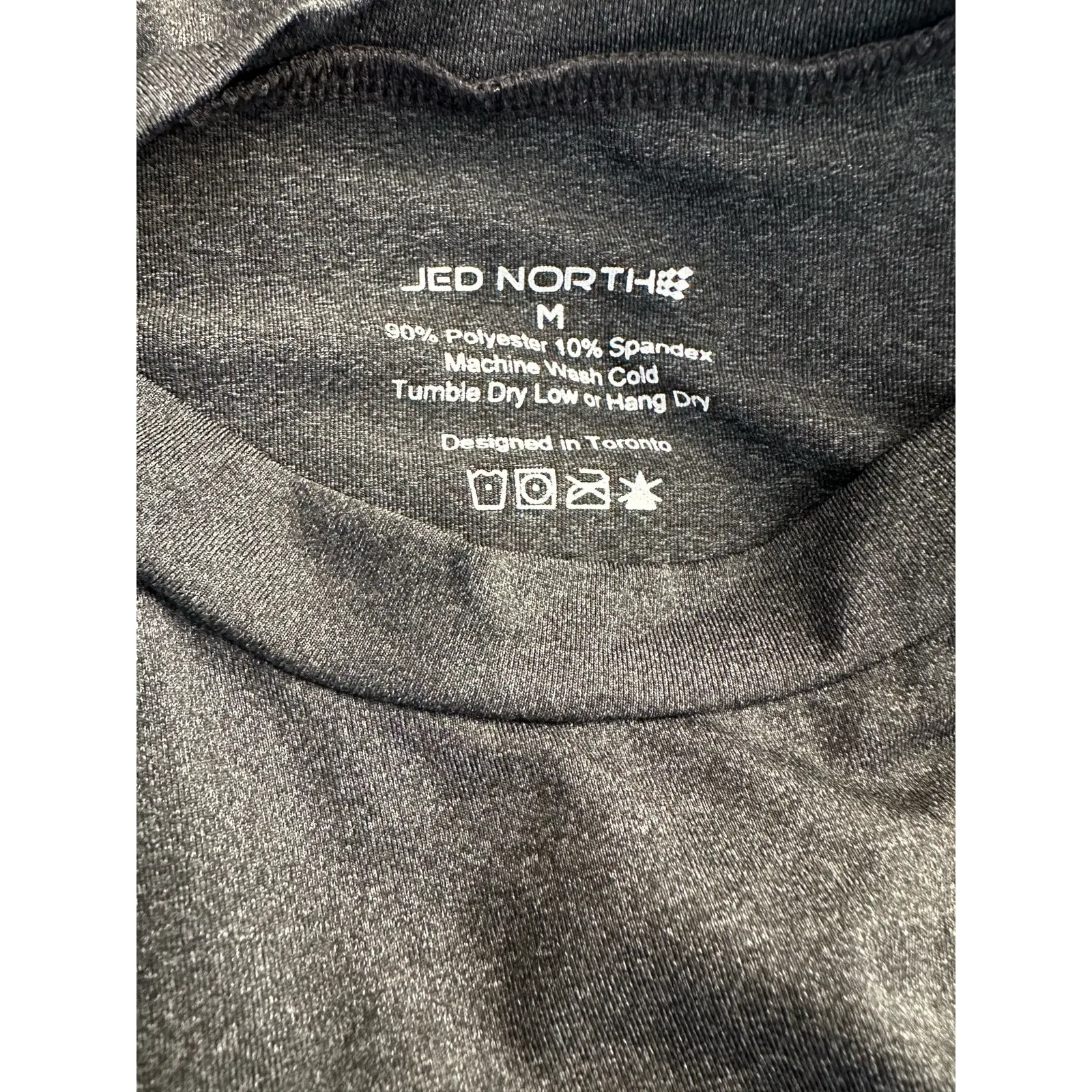 Jed North Long Sleeve Crop Top Medium Dark Gray - Image 4