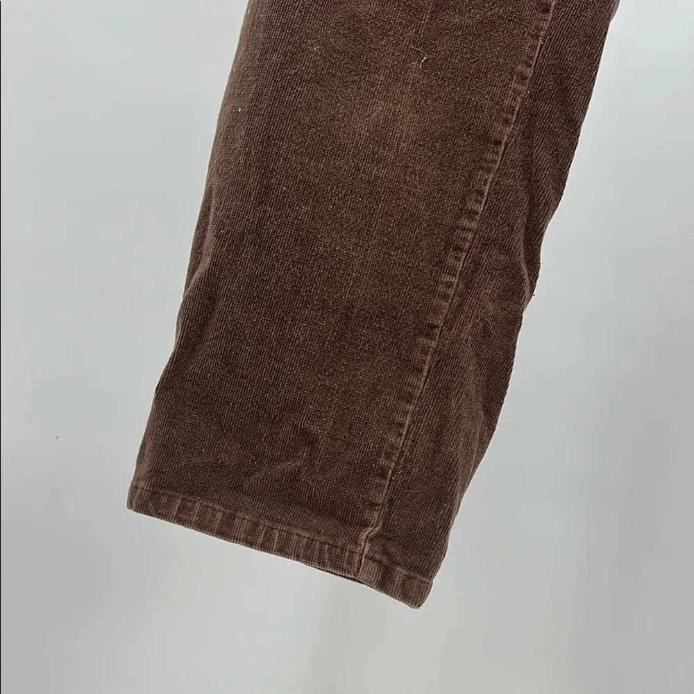 St. John's Bay Brown corduroy Straight Leg Pants no back pockets 14 casual - Image 6