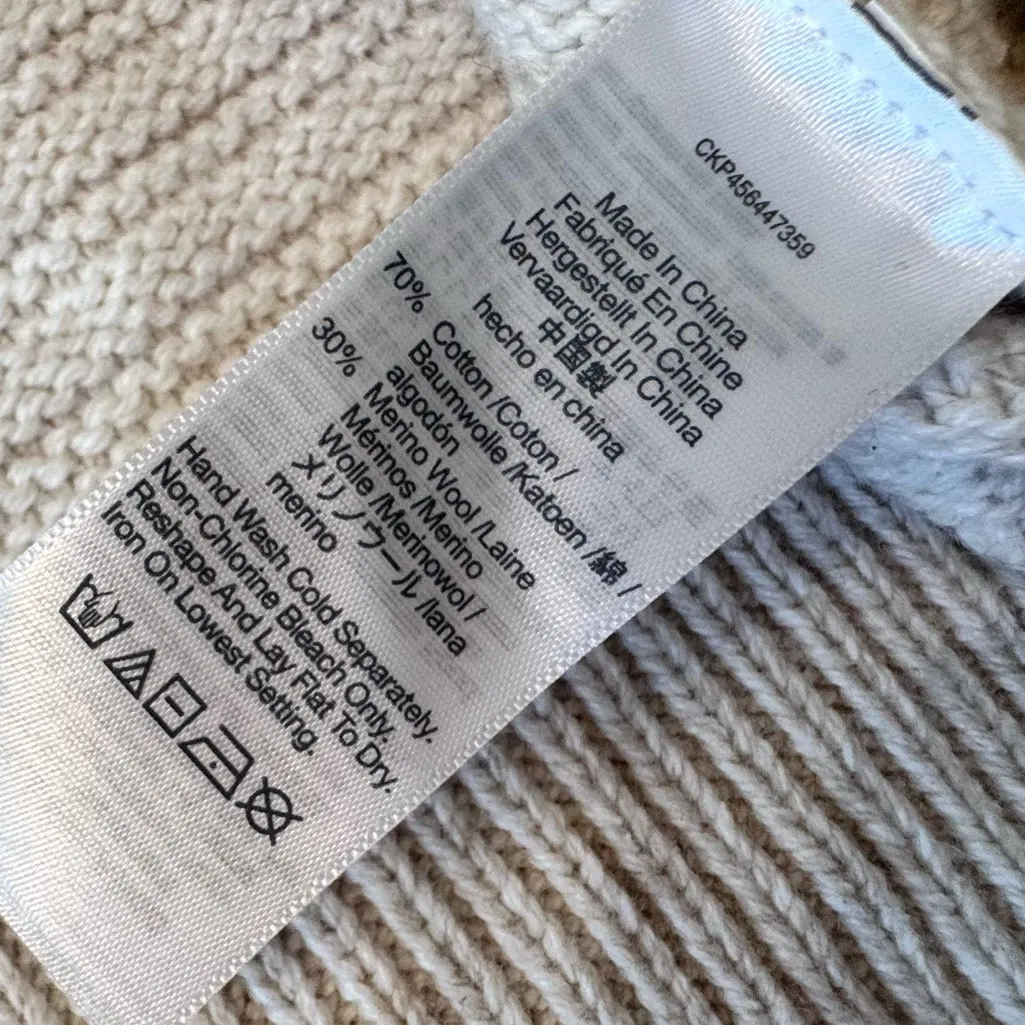 Madewell Cream Turtleneck Sweater - Image 4