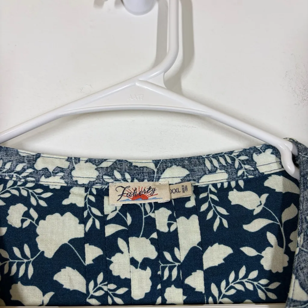 Faherty Gemina Pintuck Dress Size XXL - Image 9