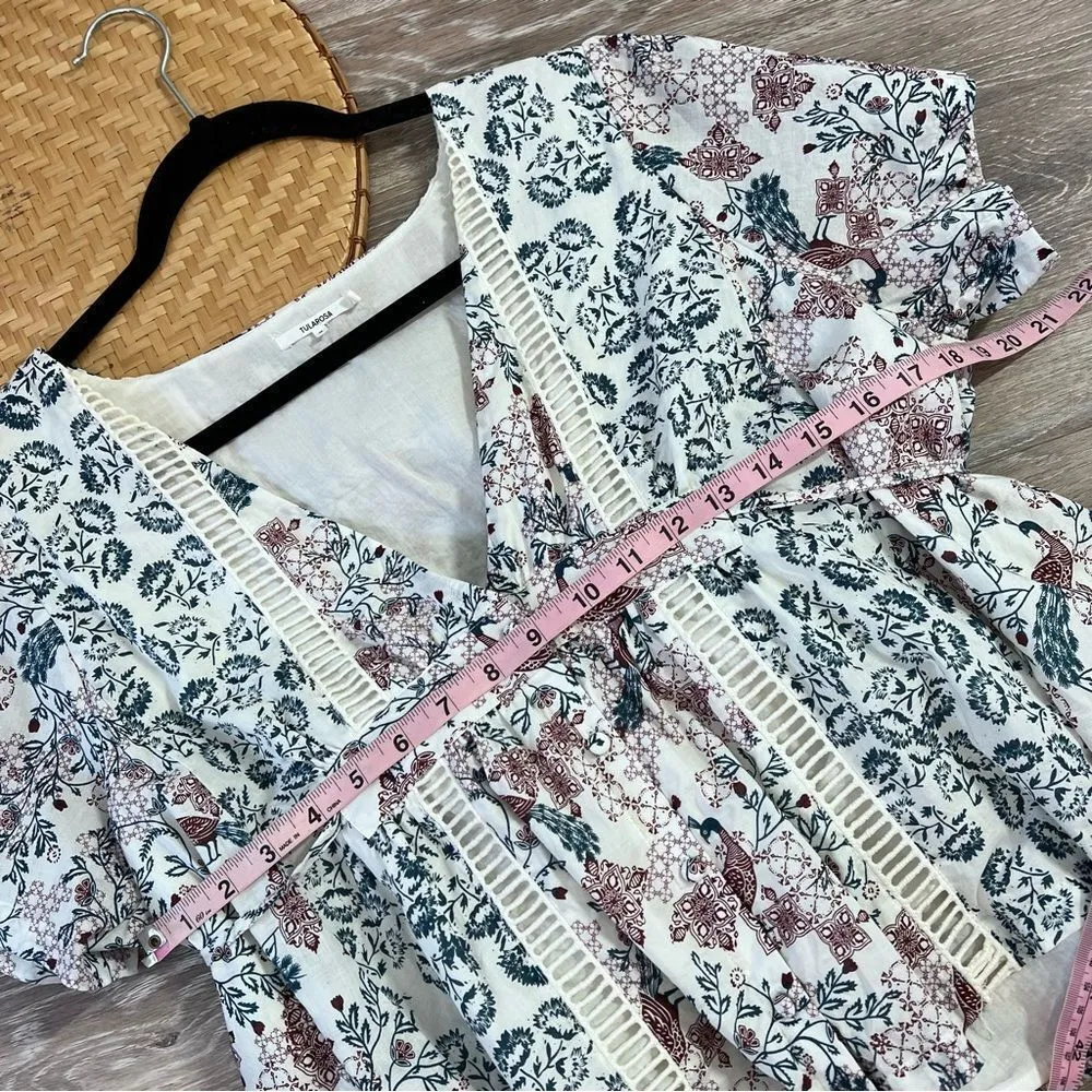 Tularosa peacock moonrise blouse floral boho‎ - Image 10