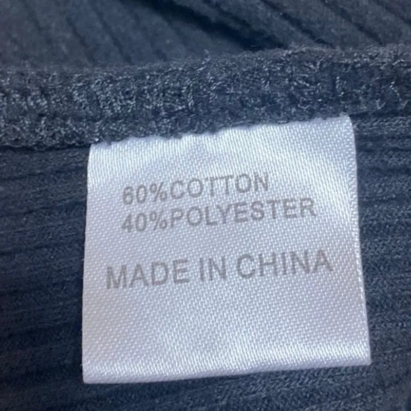 White Fox Women's Black Rib Knit Sleeveless Backless Tie Back Crop Tank Top Sz S - Image 4