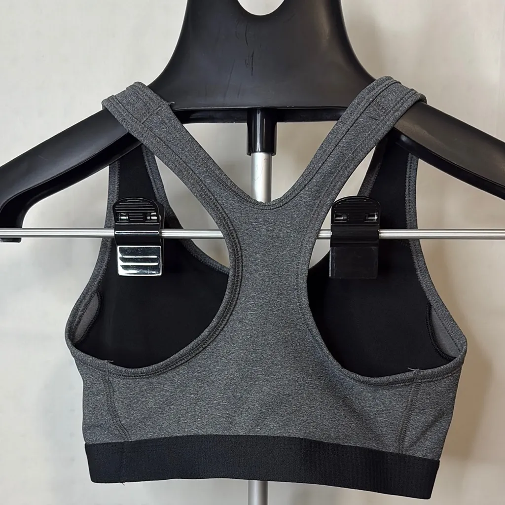 Avia Charcoal and Black Sports Bra - Image 3
