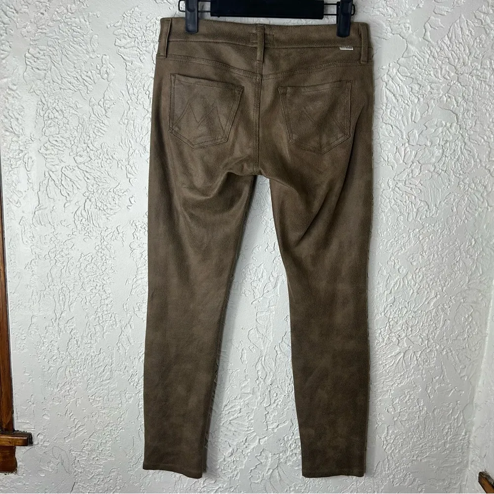 MOTHER | The Looker Crackle Tan Skinny Pants Size 27 - Image 4