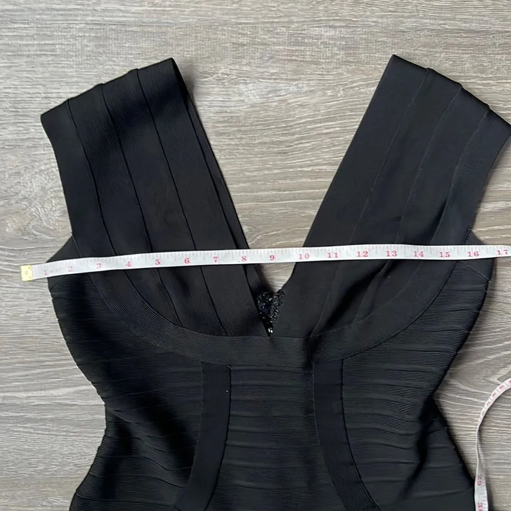 Herve Leger Noma Signature Essential Bandage Dress, Black - Image 12