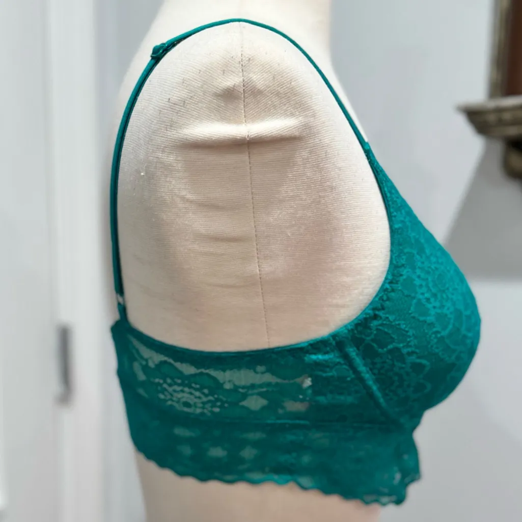 Victoria’s Secret PINK Lace Tropical Teal Push-up
Bralette - Image 5