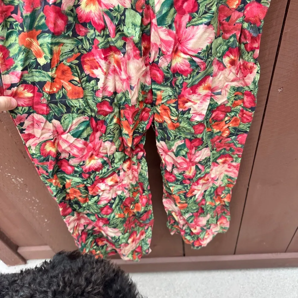 Majorelle floral crop jumpsuit - Image 3