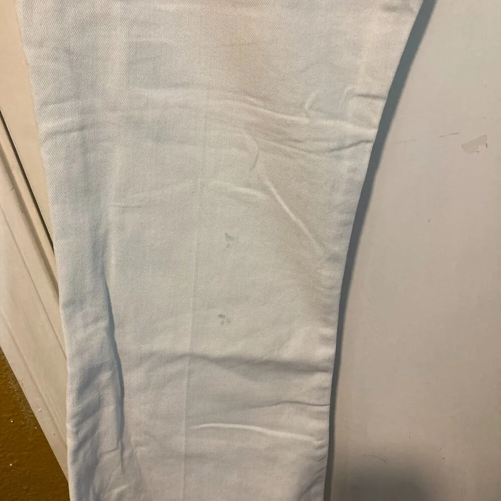 (+) People women's size 29 raw hem distressed dyed relaxed boot cut INGRID jeans - Image 4