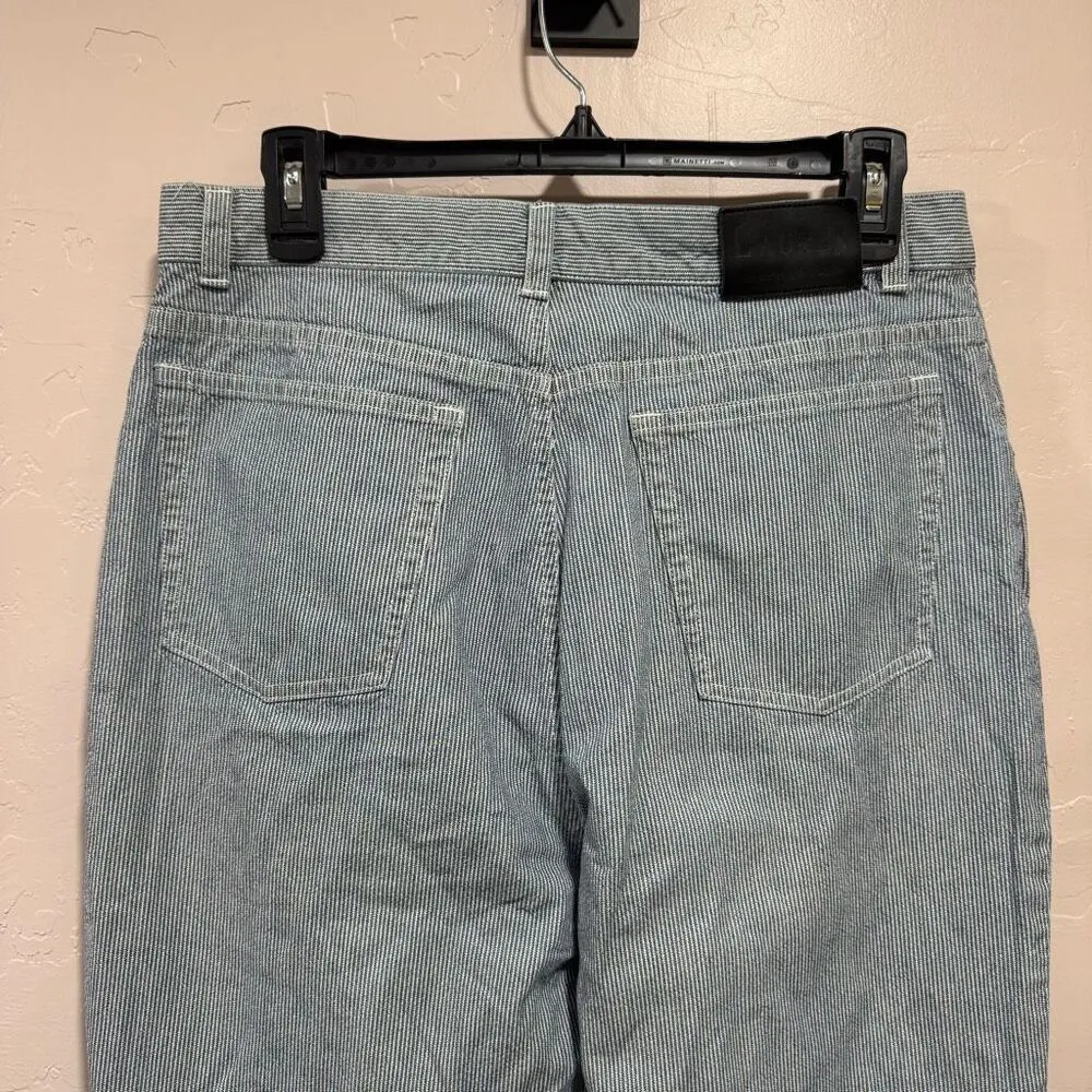 Lauren Ralph Lauren size 12 railroad pinstriped denim jeans - Image 5