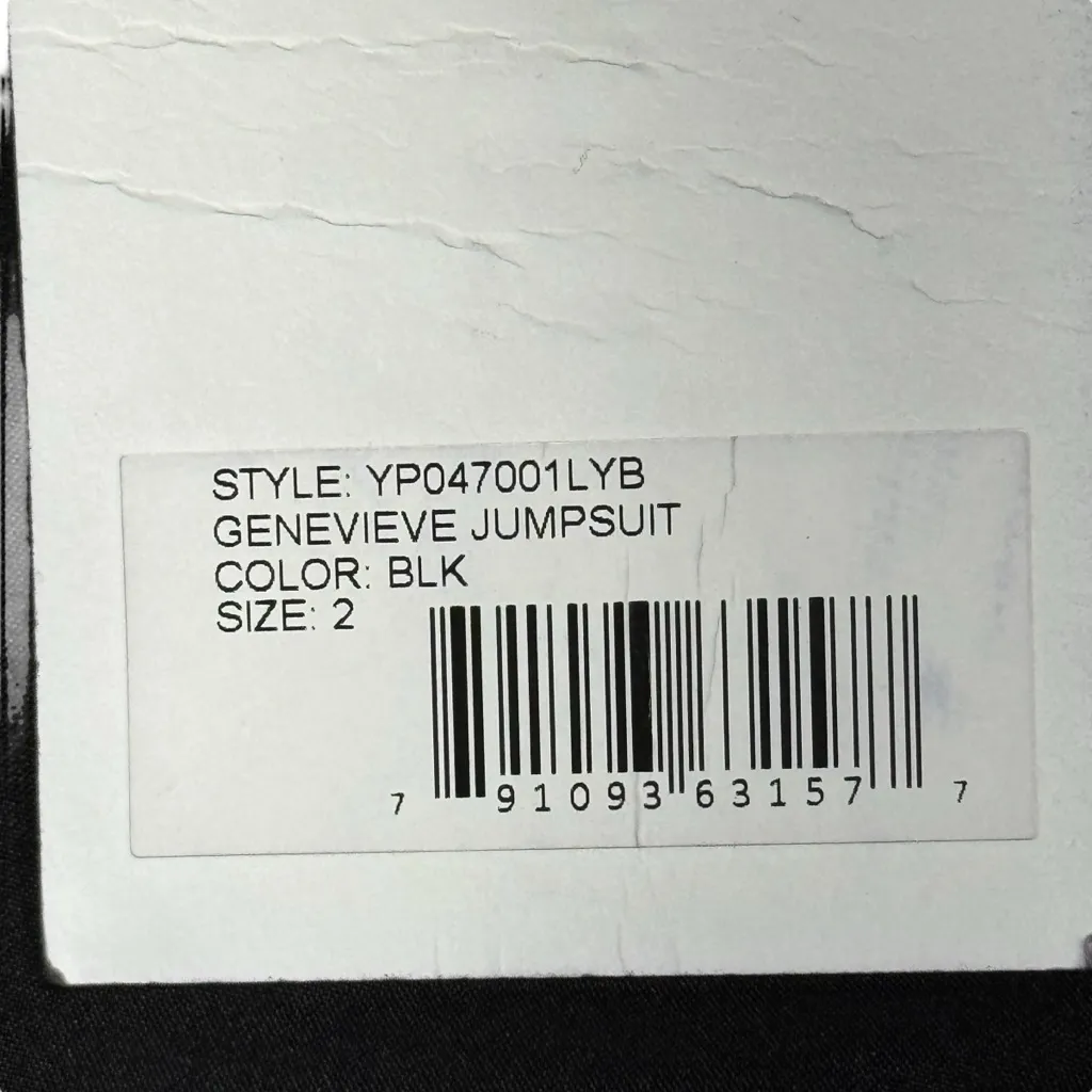 NWT LIKELY Genevieve Jumpsuit Black Belted Wide Leg Sleeveless Size 2 - Image 12