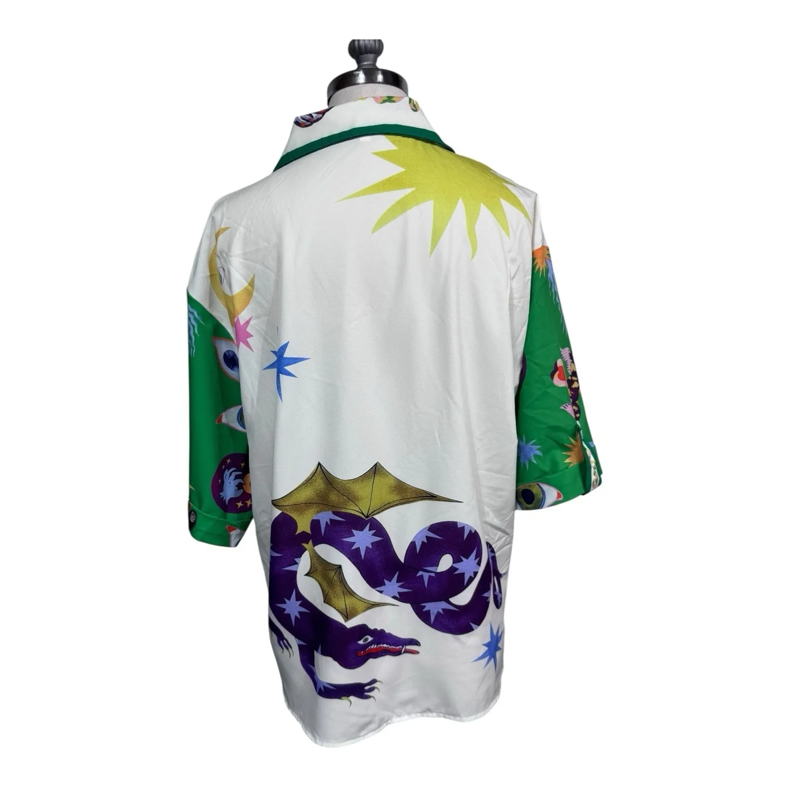 Celestial Fantasy Dragon Print Pajama Set Shirt Shorts Medium Loungewear Unisex‎ - Image 8