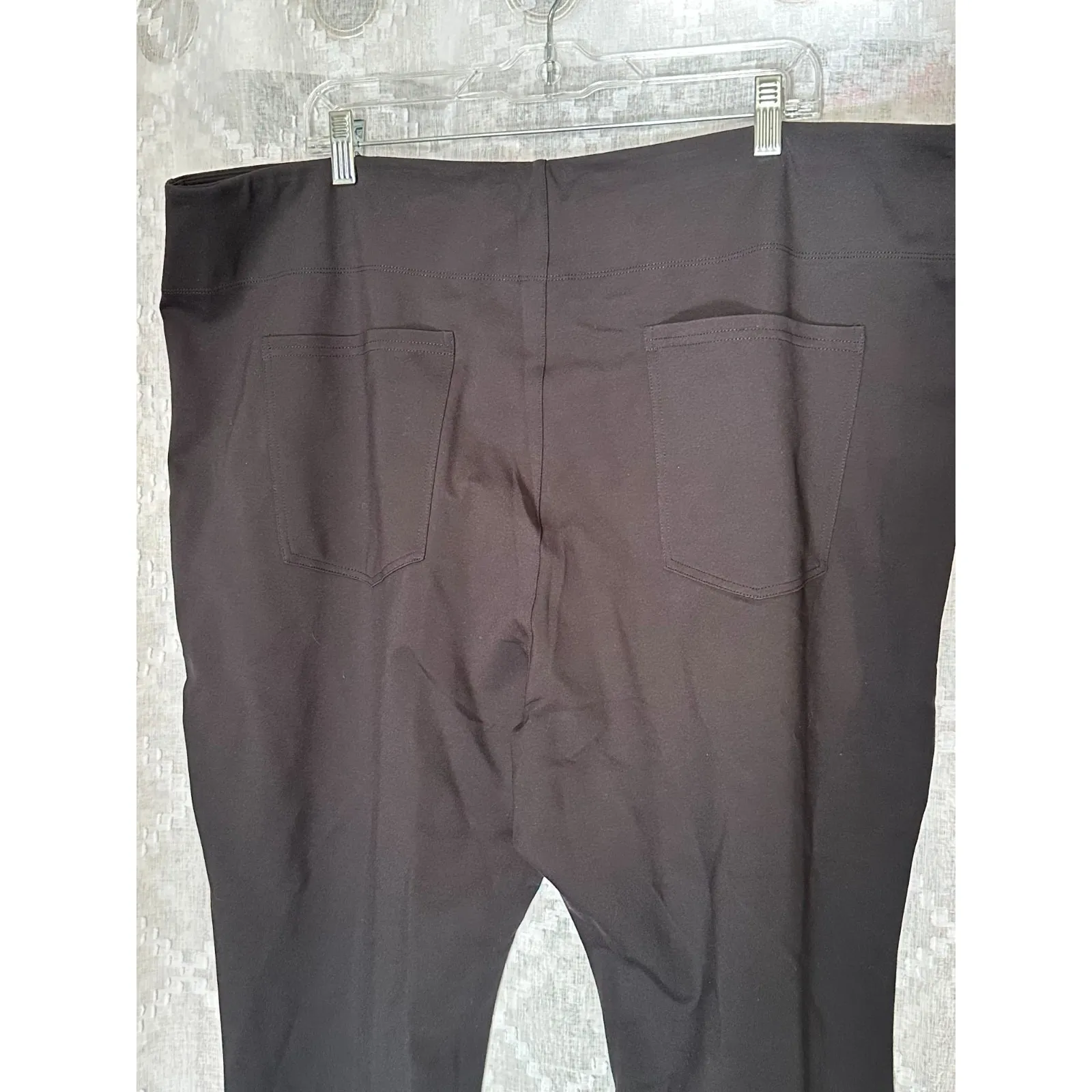 NWT Halara Womens High Waist Black Stretch Wide Leg Pants Leggings 3X - Image 3