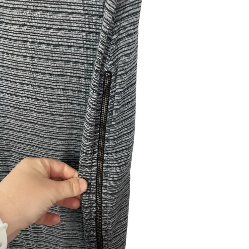 Nordstrom BP Women’s Striped Side Zip Maxi Skirt in Grey/Black Size M - Image 7