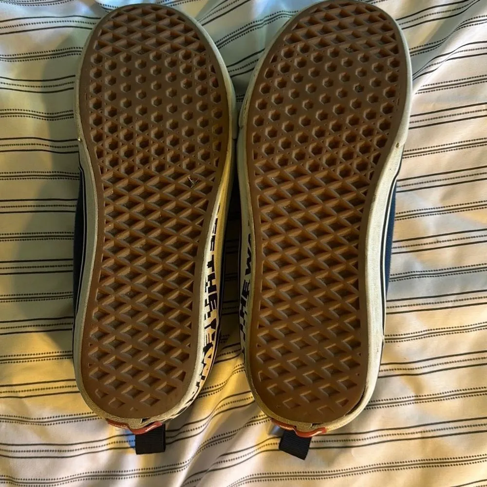 Vans Skate Shoes Blue Size 8 - Image 4