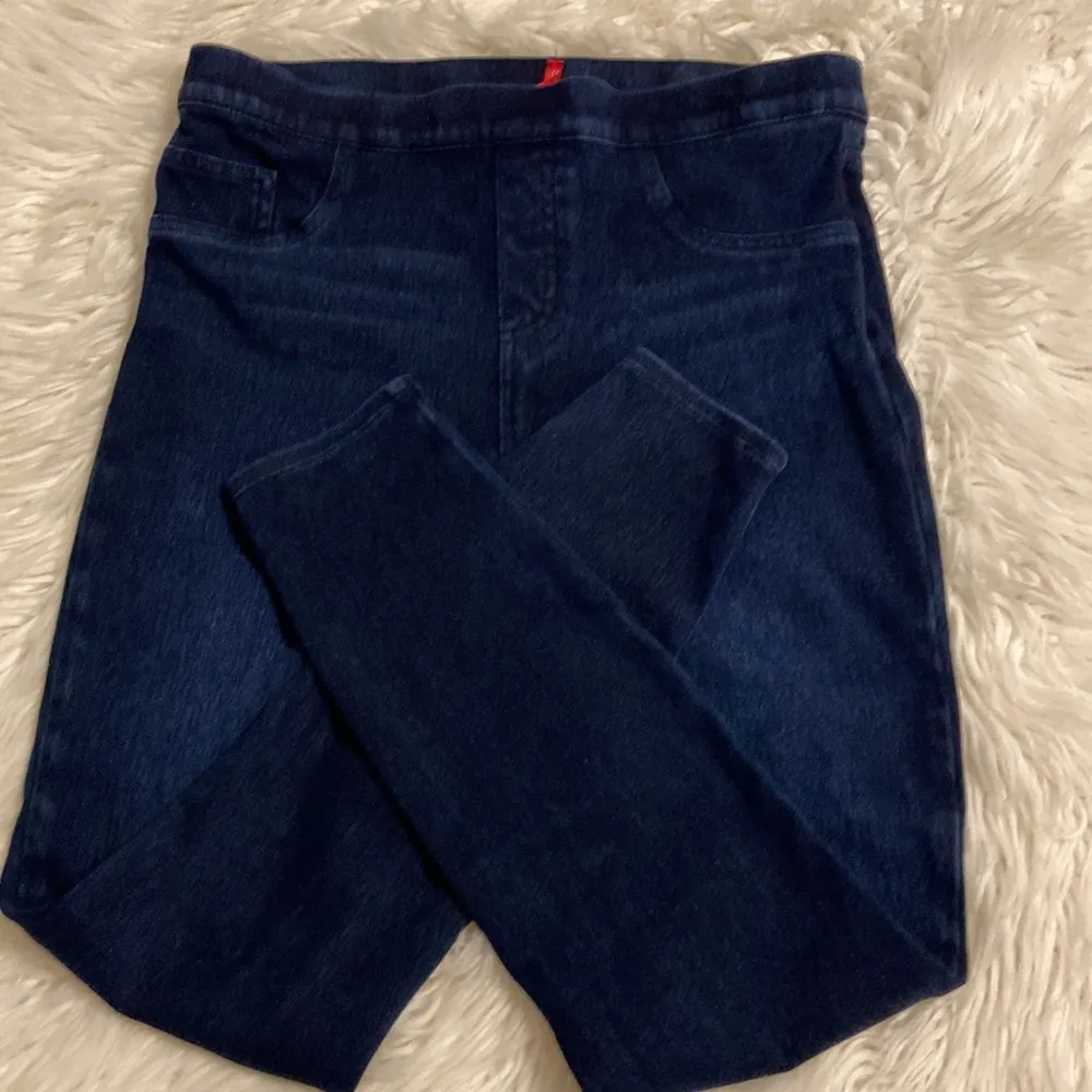 SPANX Jeans size L BNWOT inseam 27” waist 30” elastic please see all photos - Image 12