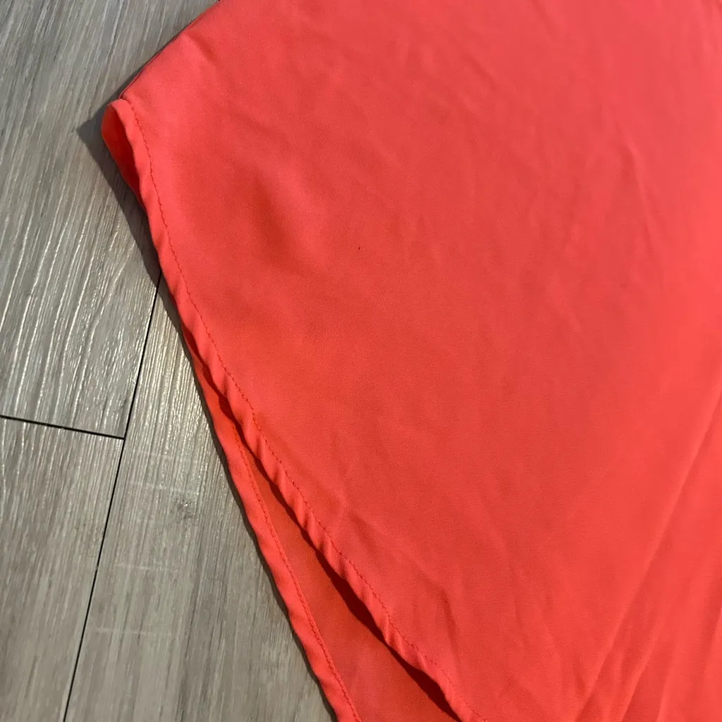 Peach Sleeveless Blouse | Neck Tank Style | Size S - Image 3