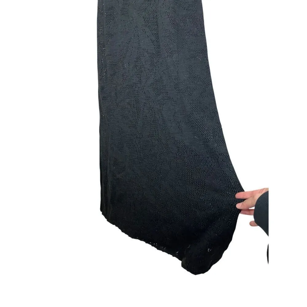 A New Day Long Sleeve Pointelle Maxi Sweater Dress Size M - Image 7