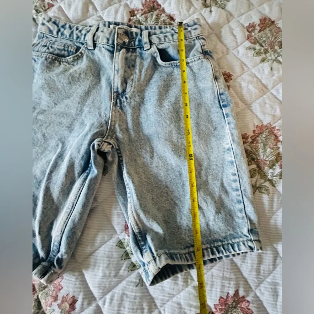 Garage Light Blue Jean Shorts women size 28 100% cotton - Image 6