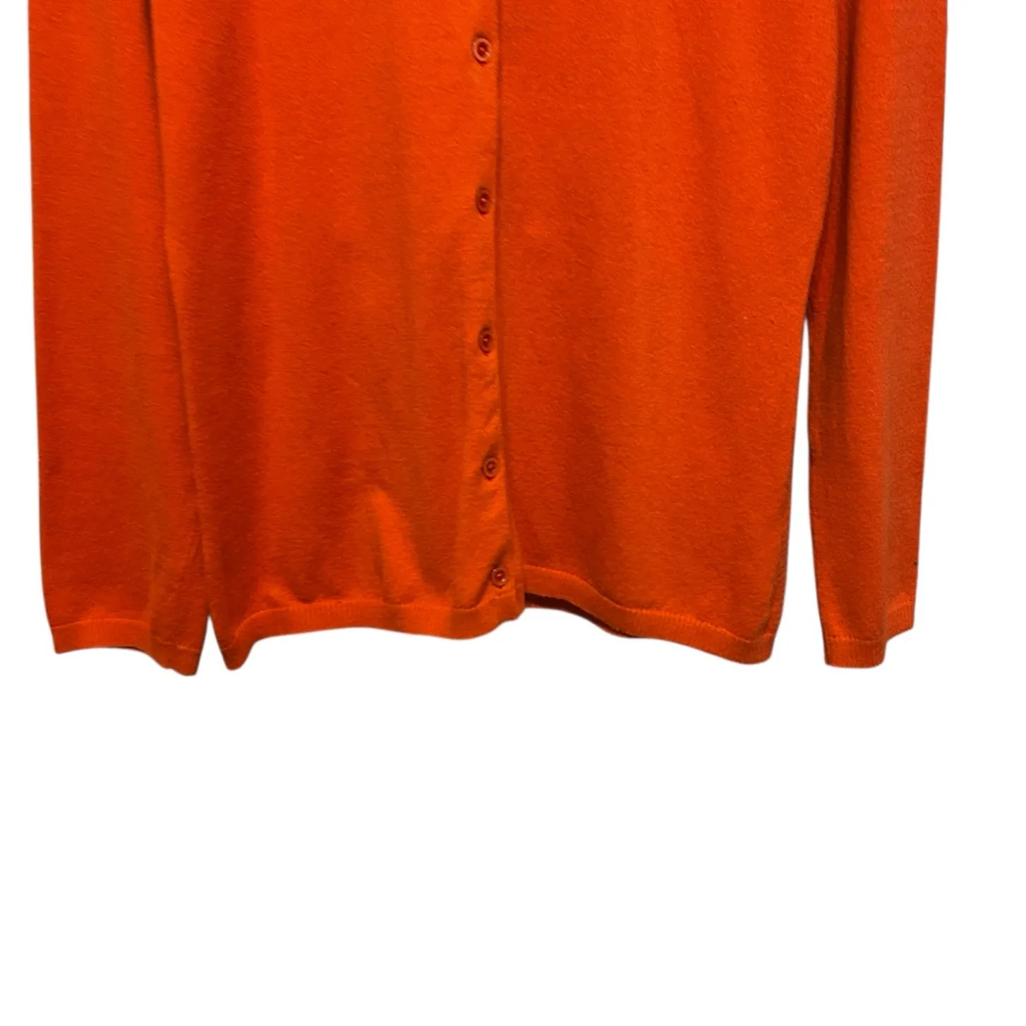 Bamboo Traders‎ Women Cardigan L Rust Bamboo Blend Button Front Capsule Knit Orange Size L - Image 6