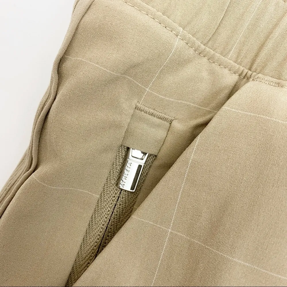 Athleta Brooklyn Textured Jogger Pants: Windowpane Silt Taupe Tan - Image 10