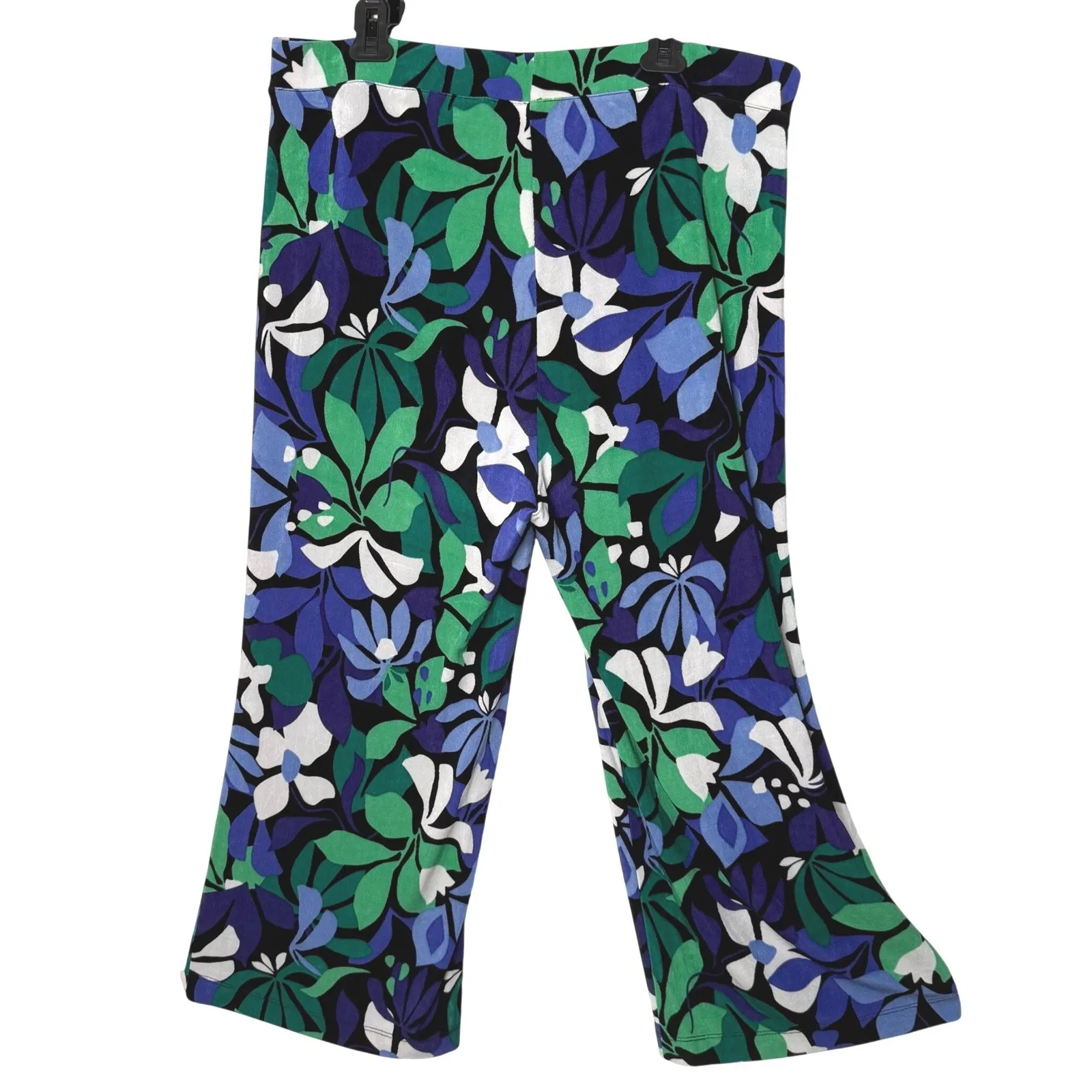 Chicos Wide Leg Crop Pants Size XL Maximalist Slinky Pull On Stretch Statement - Image 5