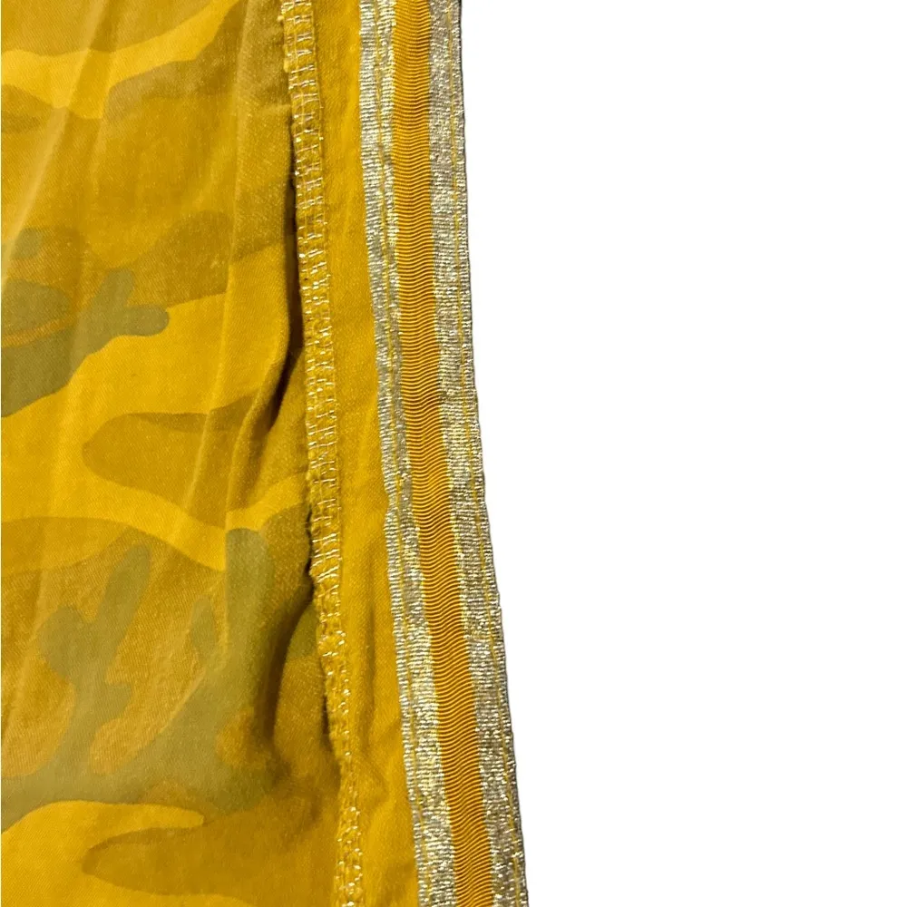 The Clothing Cove yellow Camo Pants Cuffed
Hem Stretch Drawstring Italy L/Xl - Image 2