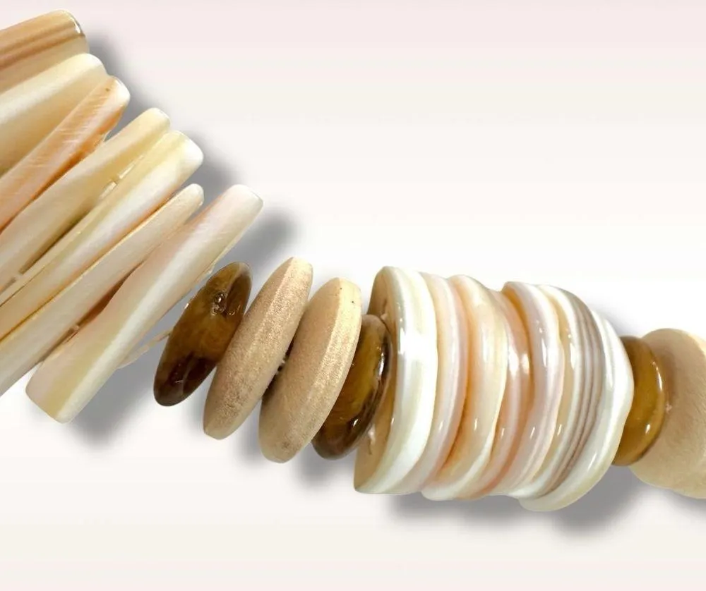 Free People Isabella Choker Necklace Neutral Natural Bohemian Beach Summer NWT - Image 9