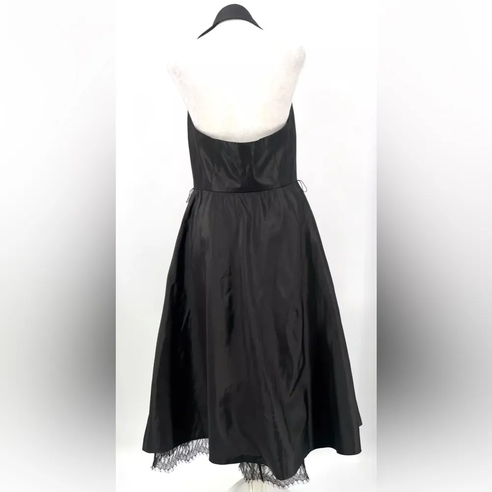 Carmen Marc Valvo Black Dress Size 2 - Image 2