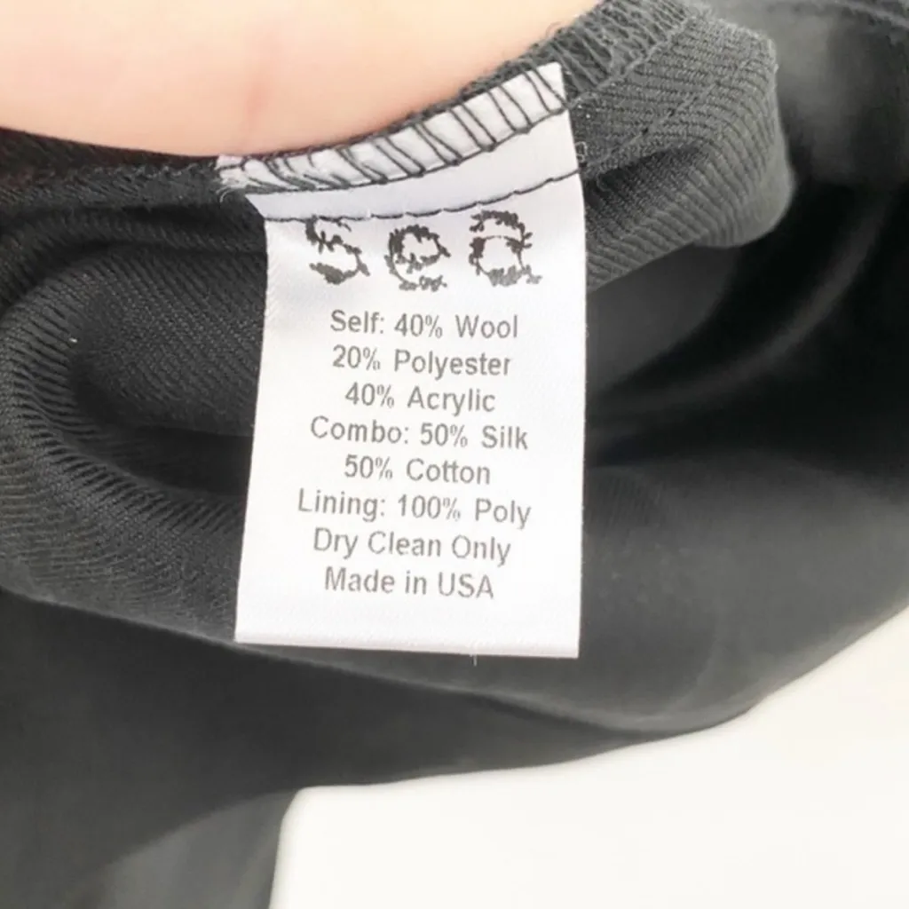 SEA New York Color Block Tweed Dress in Blue Black Size 8 - Image 10