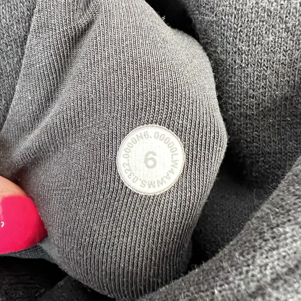 Lululemon Size 6 Scuba Hoodie Light Cotton Fleece Classic Fit Embroidered Logo - Image 11