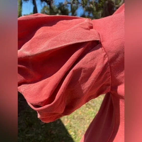 Frye Flutter Sleeve Dress in Rust Size‎ M - Image 5