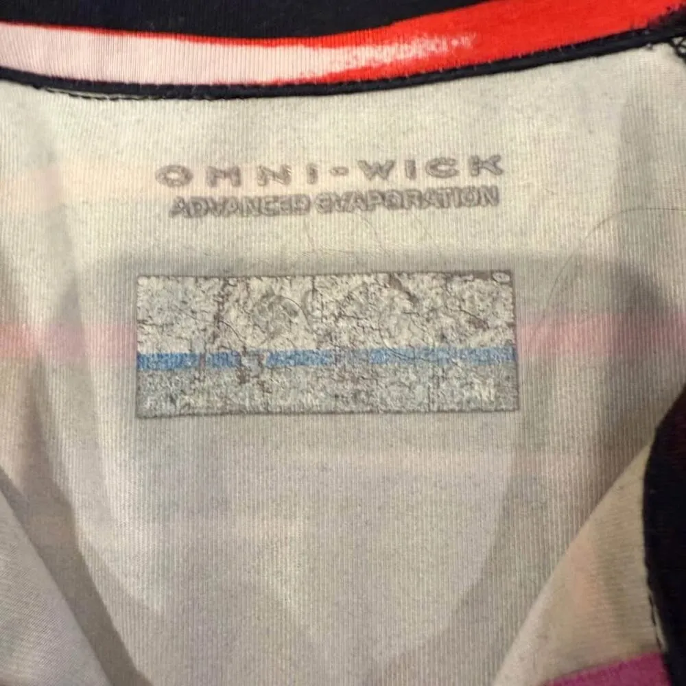 Columbia Omni Wick Half Zip Athletic Pullover Top Women's Size Medium Black/Pink - Image 3