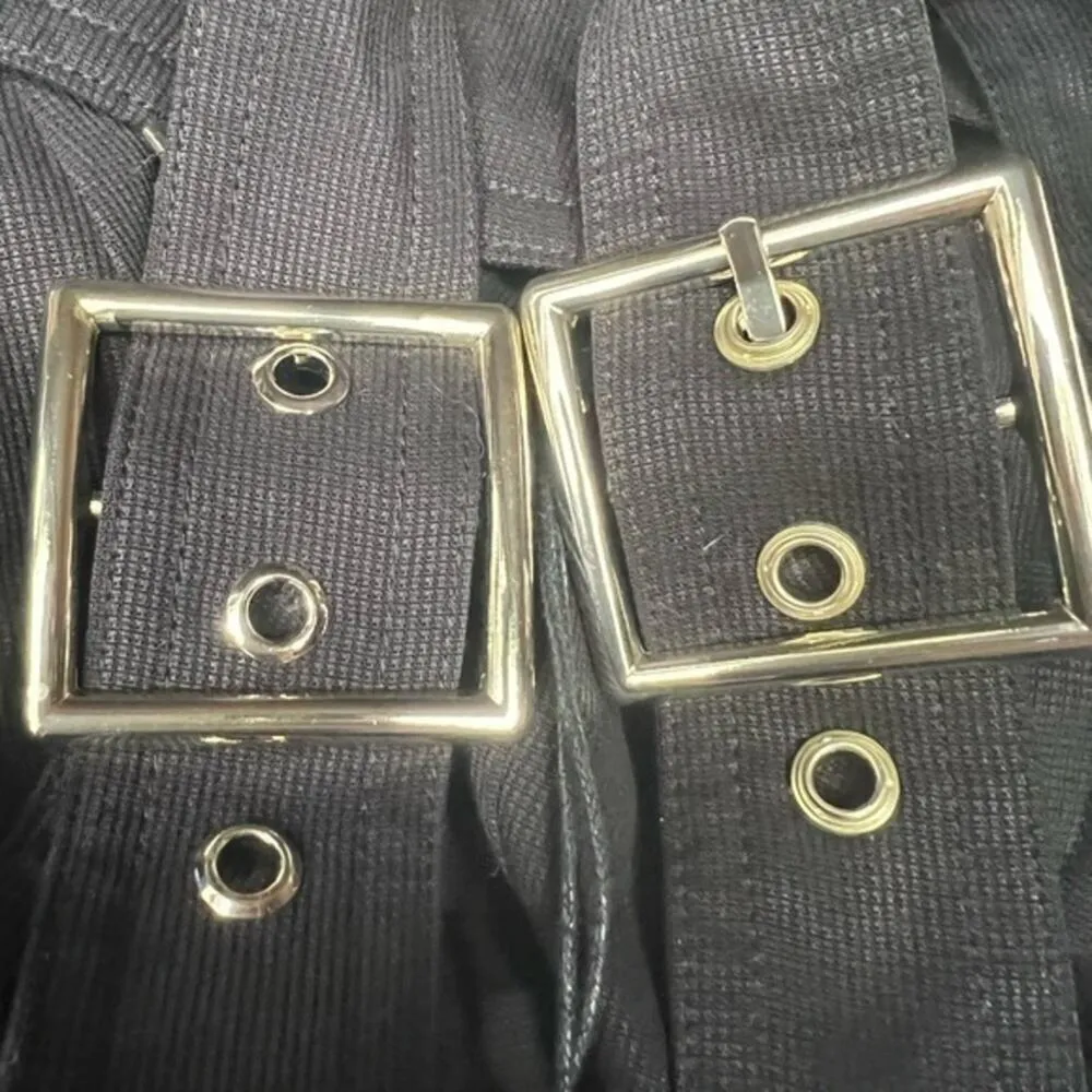 WeWoreWhat Black Cut Out Overall Jumpsuit Size 00 NWT Sold Out on Revolve - Image 8