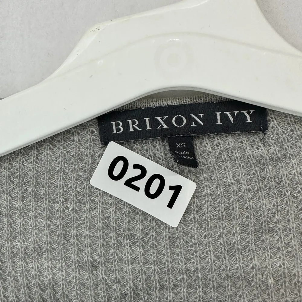 Brixon Ivy  Knit Cardigan Cotton Size XS Grey - Image 9