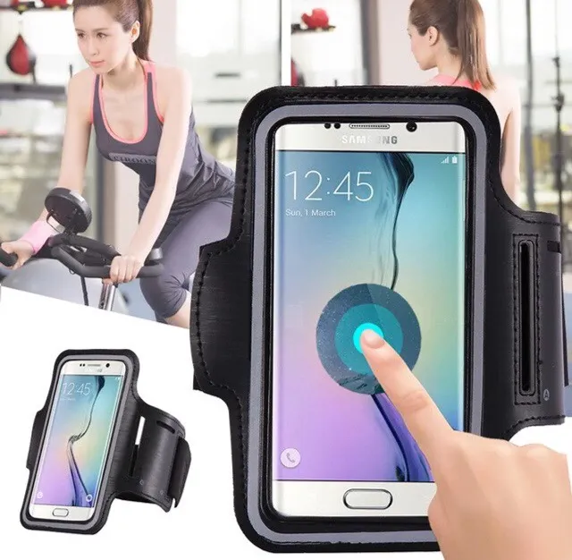 iPhone/Galaxy Sport Gym Exercise Armband Black - Image 8