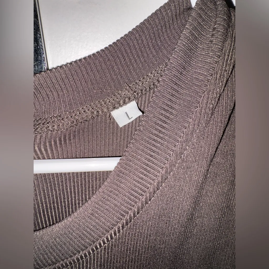 Grey sleeveless wide-leg jumpsuit large - Image 3