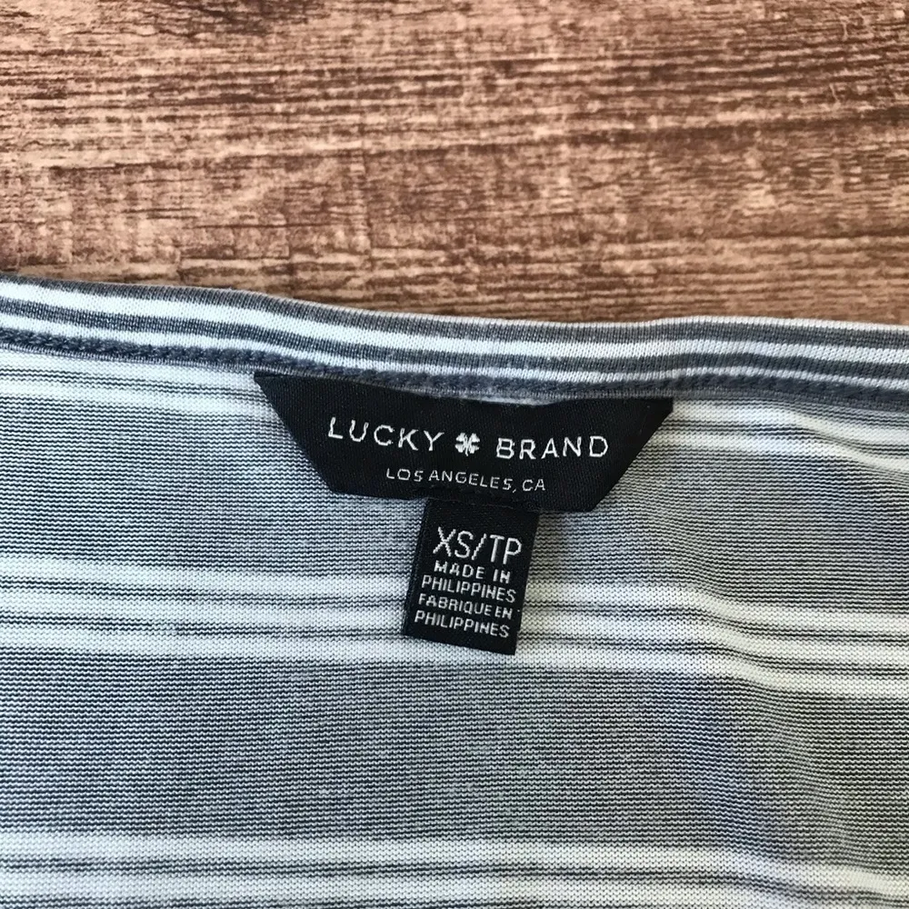 Lucky Brand Striped High- Low T-Shirt Dress - Image 4