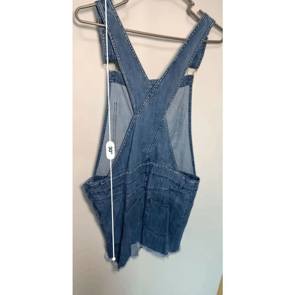 Vintage Mazik Denim Skirt Overall Dress Blue - Image 2