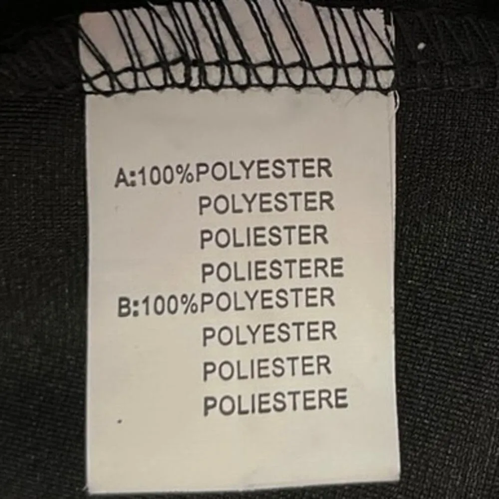 Nasty Gal Black Organza Balloon Puff Mesh Sheer Sleeve Button Blouse Crop Top S - Image 5