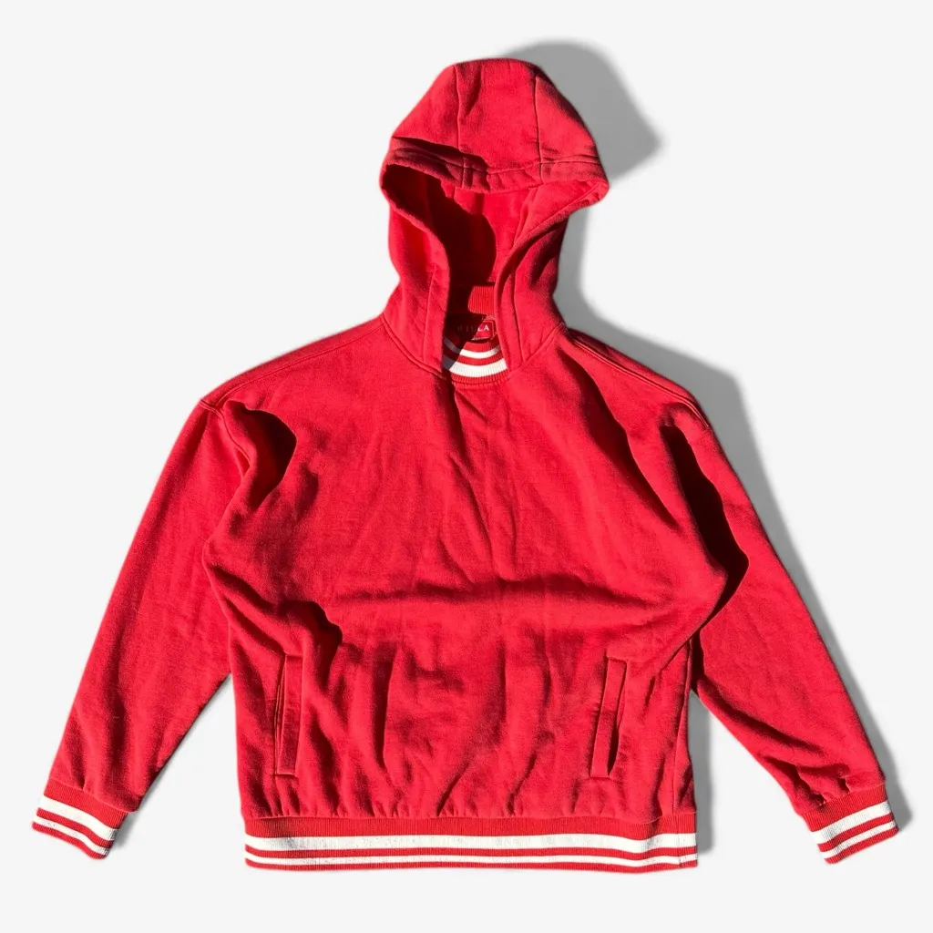 P'tula Oversized Varsity Hoodie Size M Red Size M - Image 3