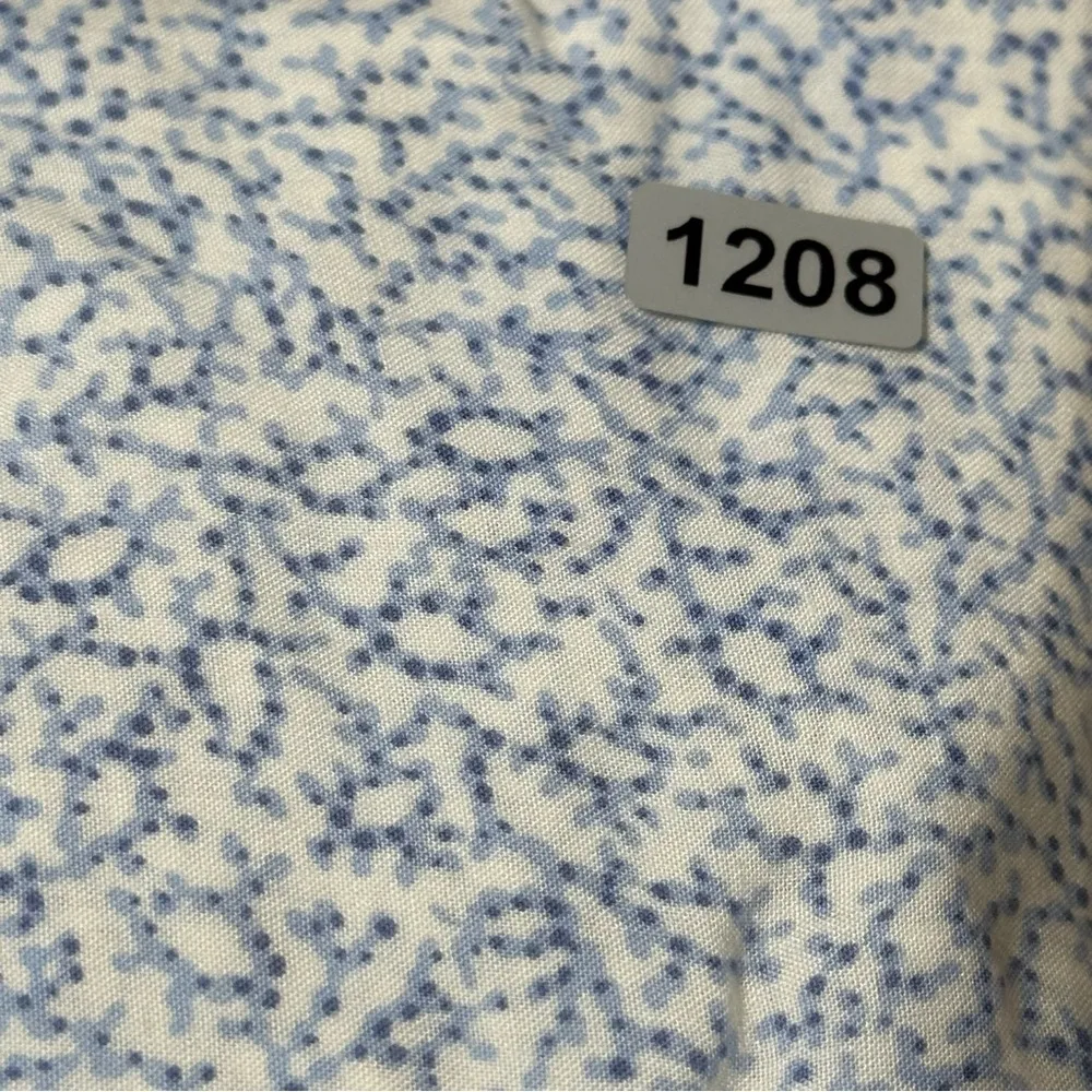 Anthropologie Maeve S Blue White Motif Aveiro Flutter Sleeved Buttondown Top - Image 13