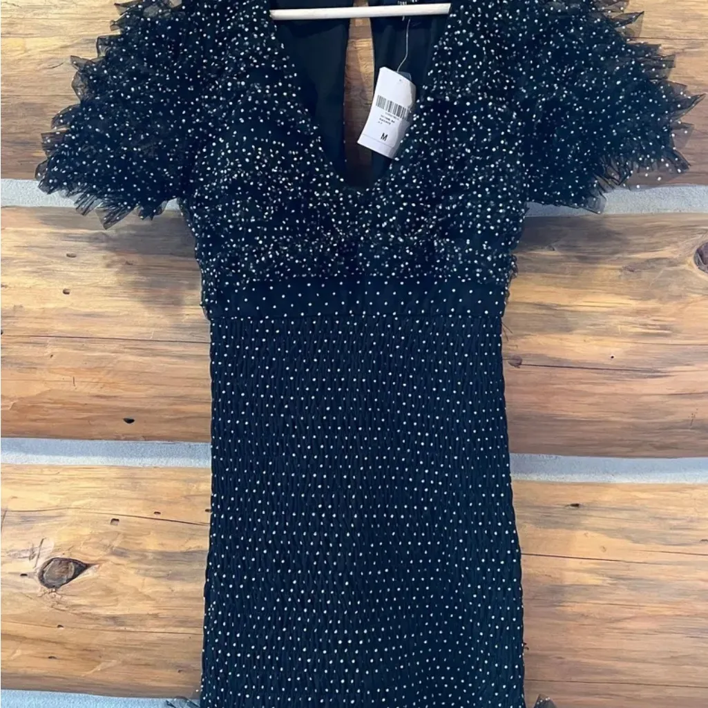 Forever 21 Black and White Polka Dot Mini Dress - Image 2