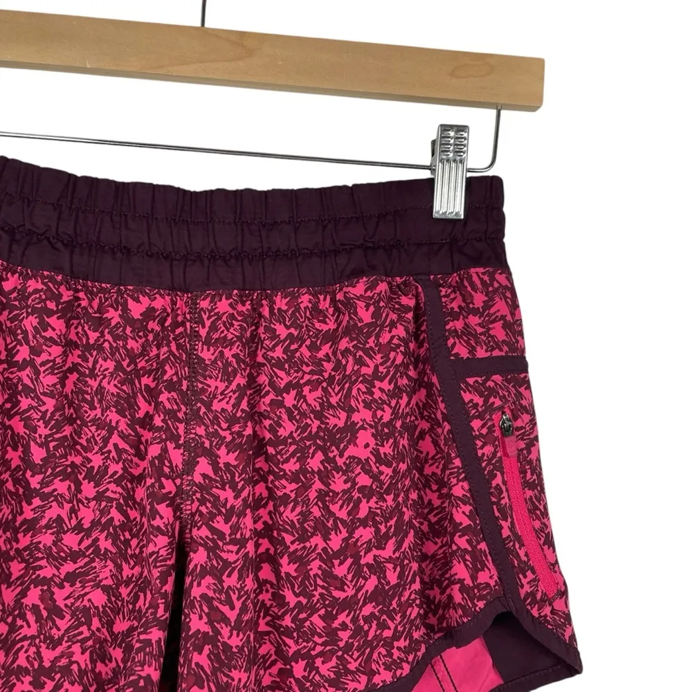 Lululemon Tracker Short III Mountain Peaks Bon Bon Bordeaux Drama Red/Pink 6 - Image 7