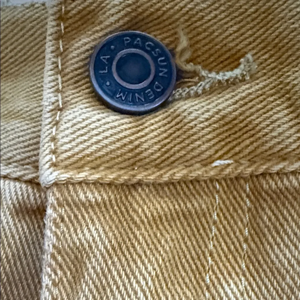 Pacsun Women's Teen Girl Size 24 Mustard Cargo Pants - Image 8