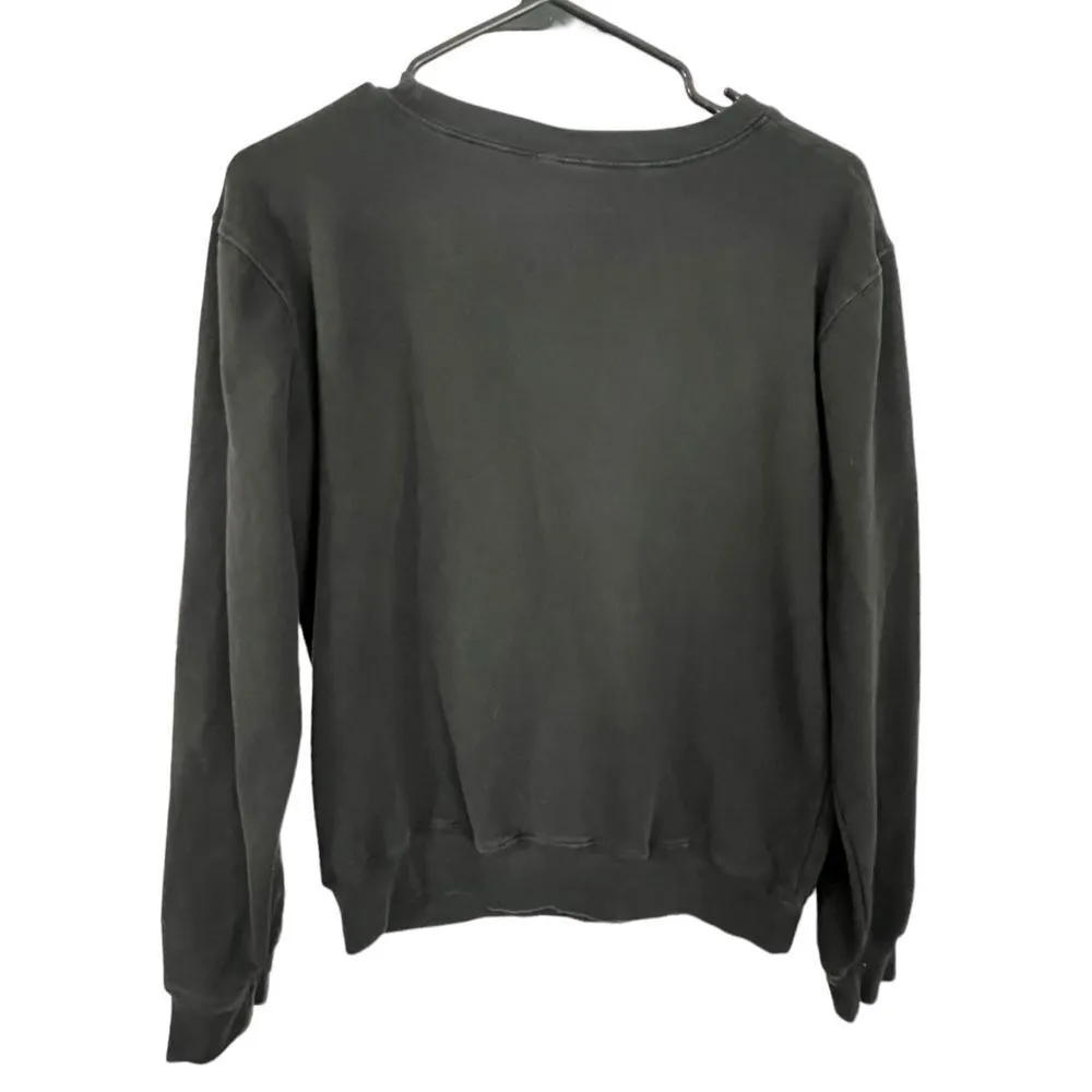 Unbranded Long Sleeve Crewneck With Mountain Graphic On Front Black Size L - Image 4