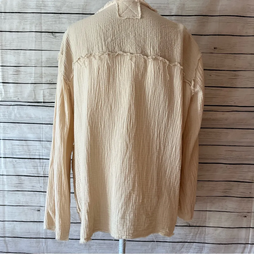 POL Gauze Style Jacket with Boho Charm - Image 9