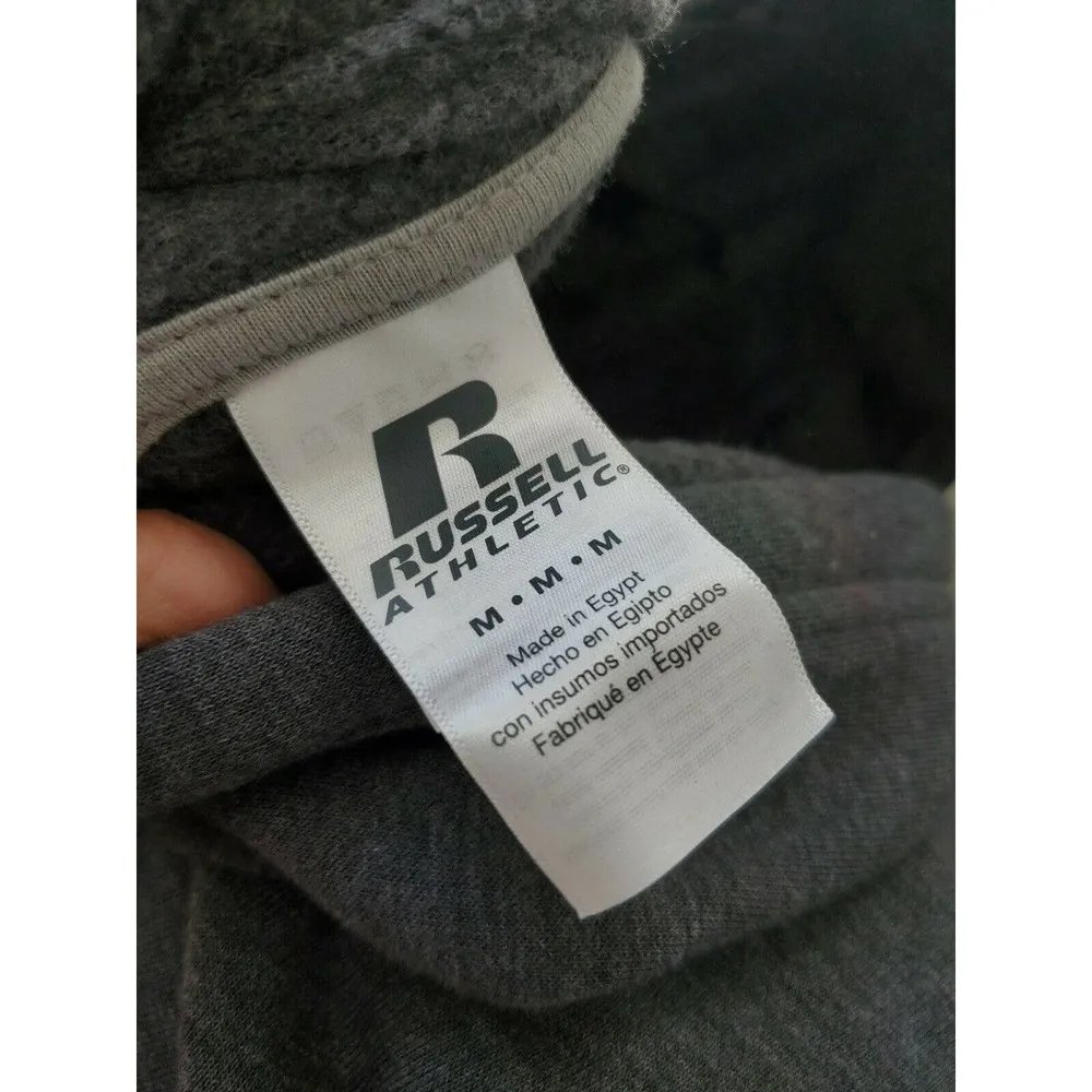 Russell Athletic Women's Solid Gray Long Sleeve Pullover Casual Hoodie Size M - Image 8