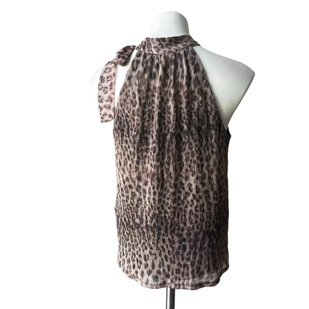 NWT, INC INTERNATIONAL CONCEPTS Animal-Print Tie-Neck Halter Top, - Image 6