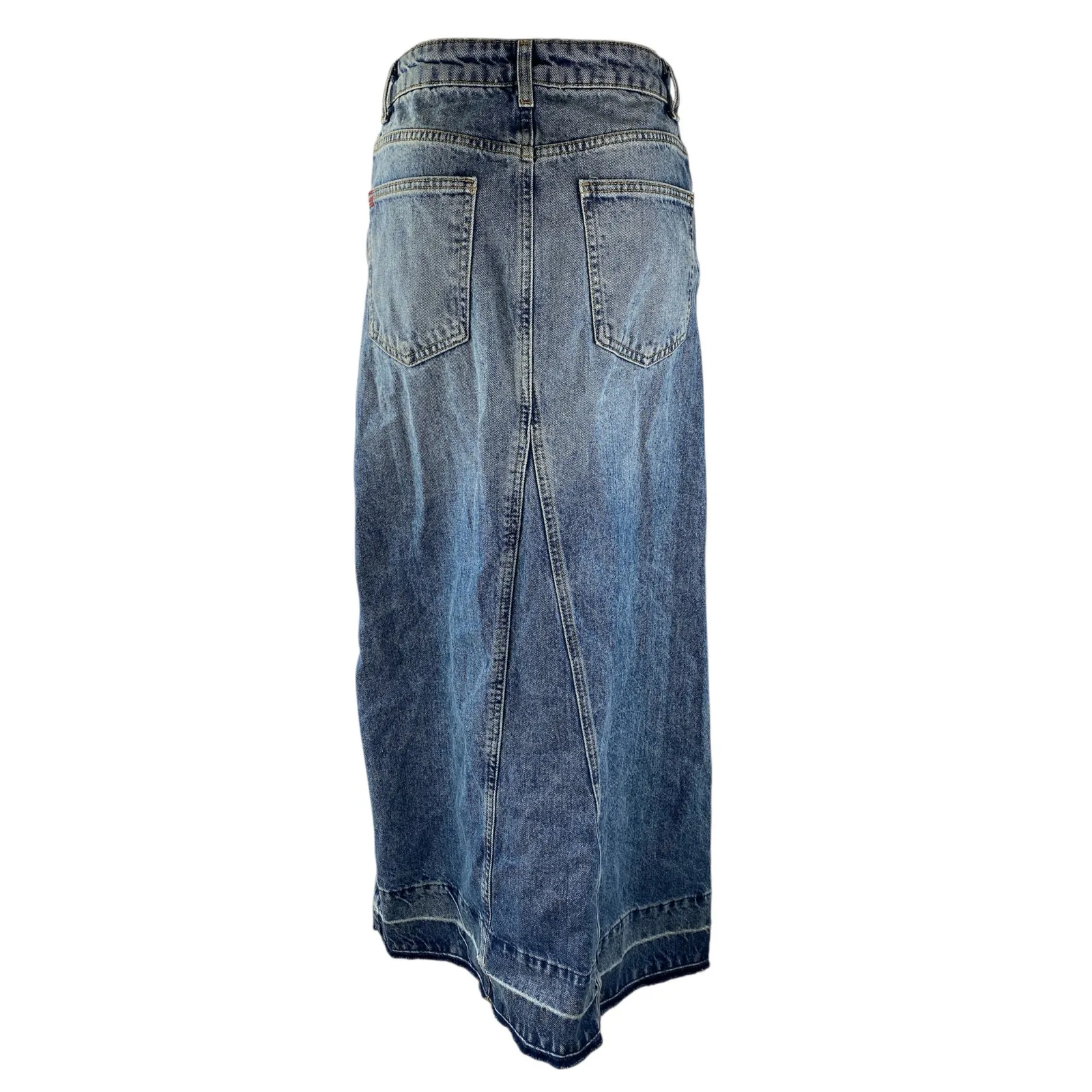 Urban Outfitters BDG Blue High Rise Slit Midi Maxi Straight Pencil Skirt Size XS - Image 2