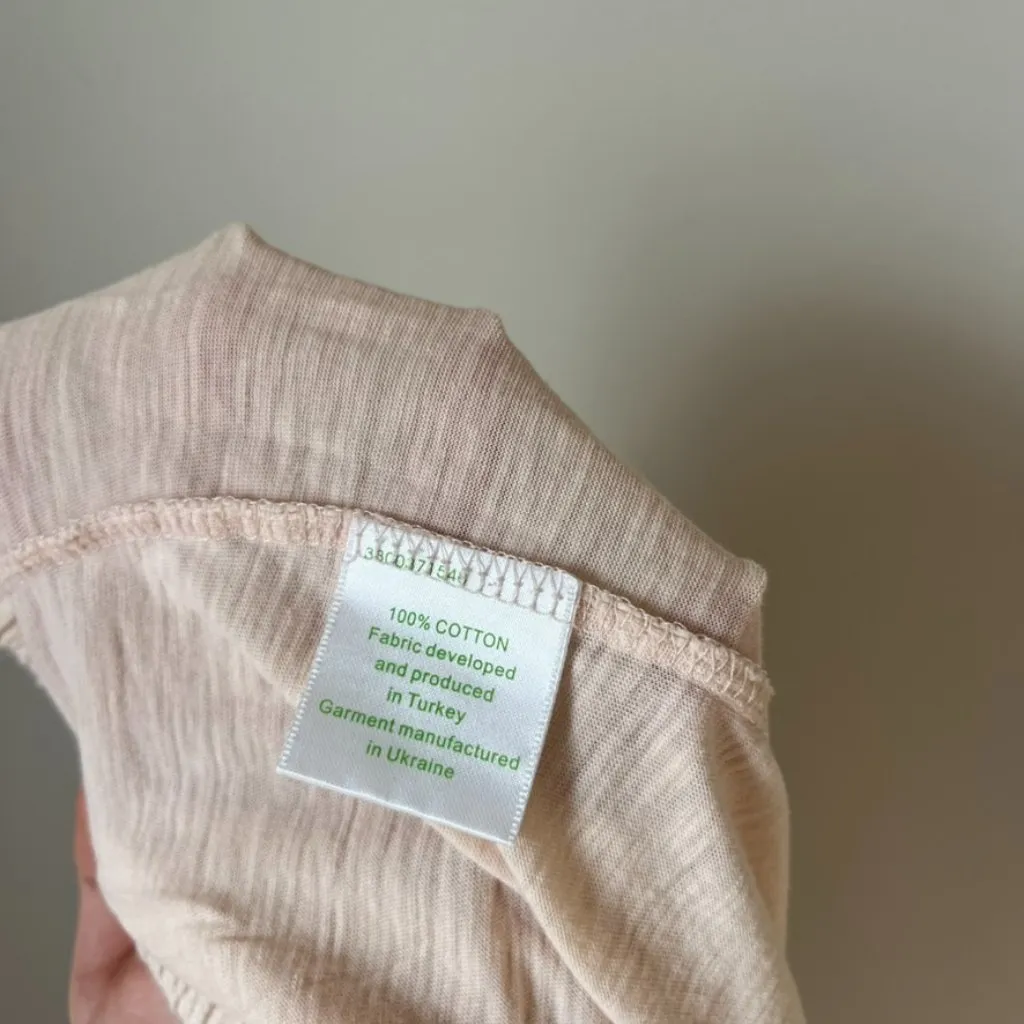 Eileen Fisher Sleepwear by Garnet Hill Light Pink Pajama Set Women's Small - Image 5